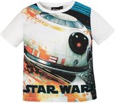 Star Wars - T-shirt - BB-8 - Wit / Multi-kleur - 104 cm - 4 jaar