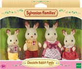 Sylvanian Families 4150  familie chocoladekonijn- speelfiguren- fluweelzacht- 4 onderdelen