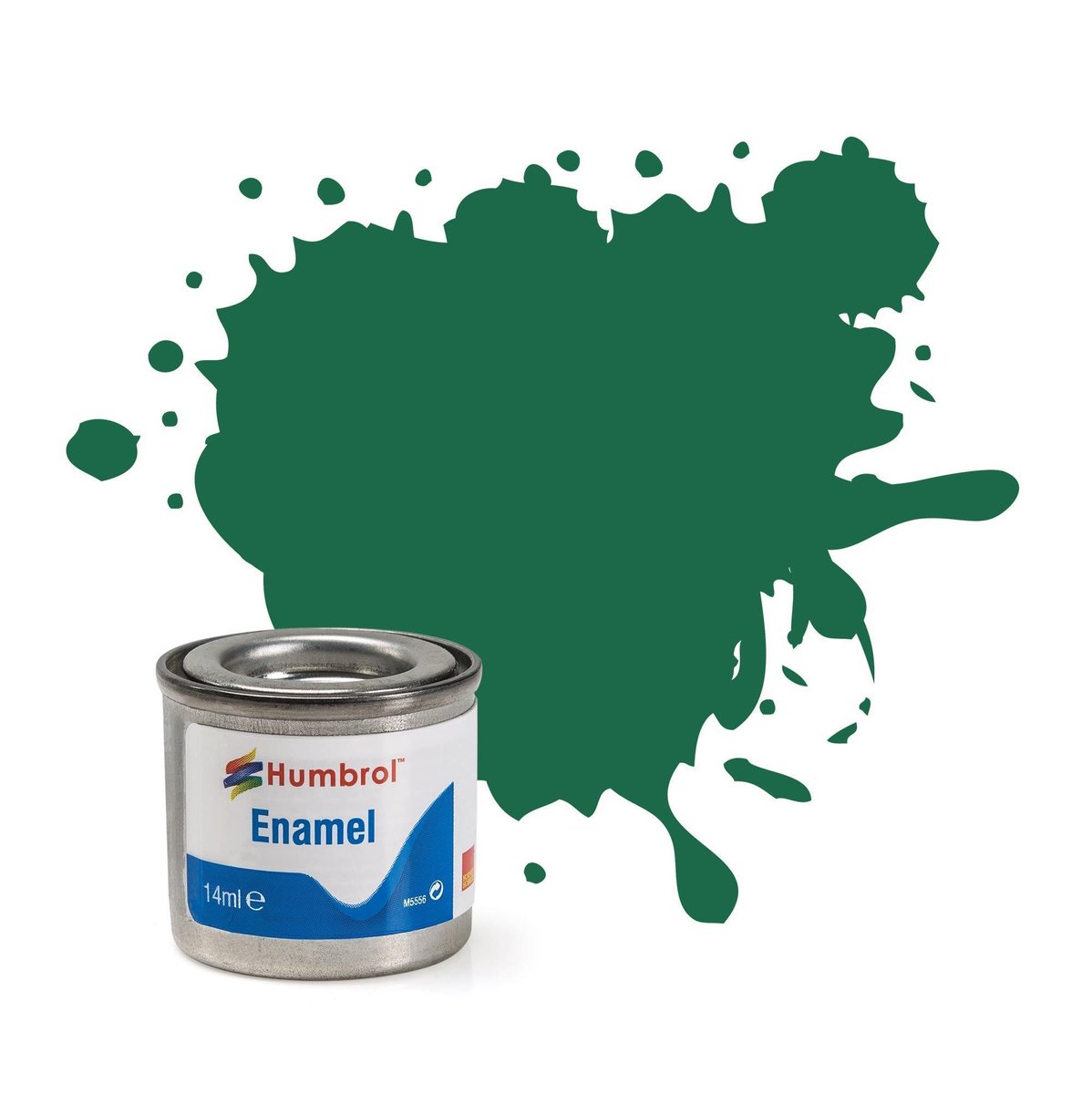 Humbrol Enamel Modellak - Nr. 030 Donkergroen Matt - 14 ml
