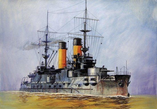 1:350 Zvezda 9027 Russian Battleship Borodino Plastic Modelbouwpakket