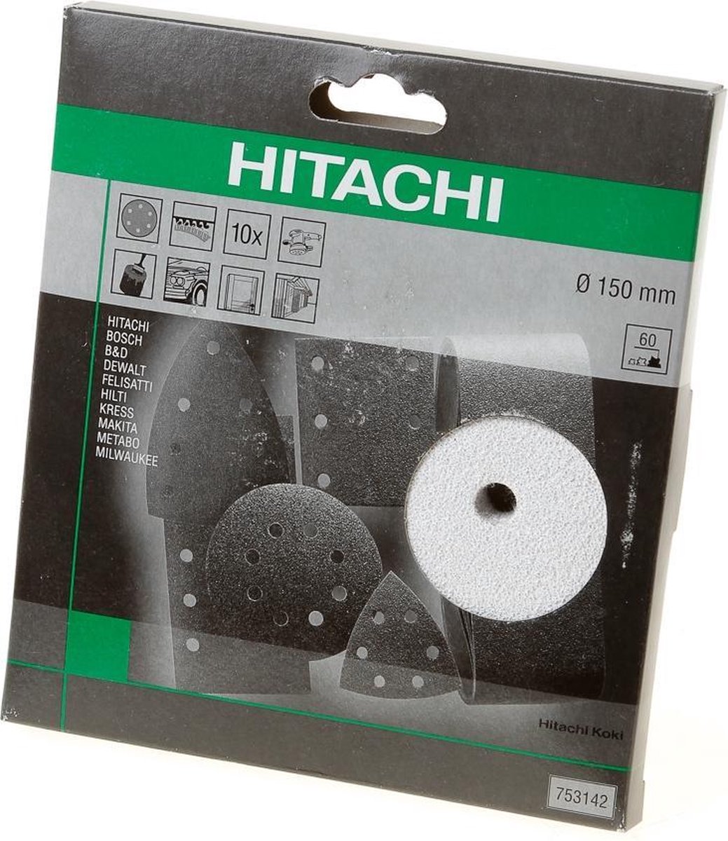 Hikoki Schuurschijf diameter 150 k60 velcro wit (10 st)