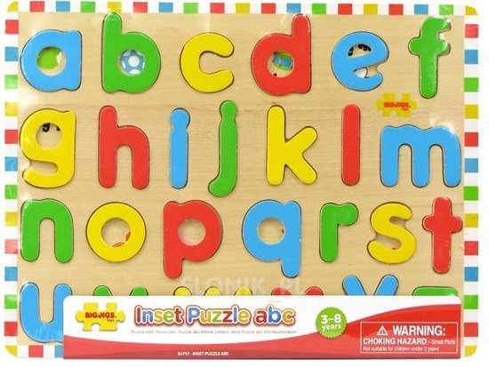 Foto: Bigjigs inlegpuzzel kleine letters