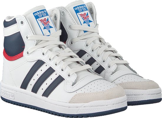 Adidas Jongens Hoge sneakers Top Ten Hi J - Wit - Maat 38⅔ | bol