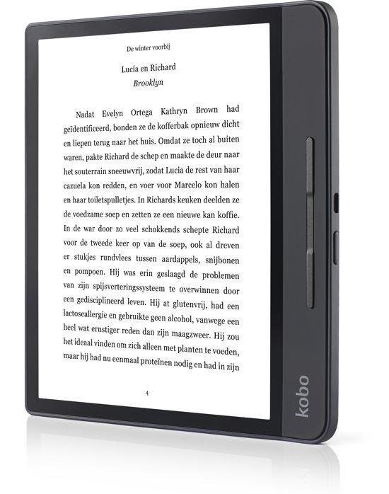 Forma e-reader - Waterdicht - Grote 8 inch scherm - Instelbaar warme kleur - 32GB - Wifi - Zwart
