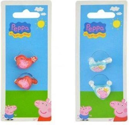 2-Delige Peppa Pig kinderringen set