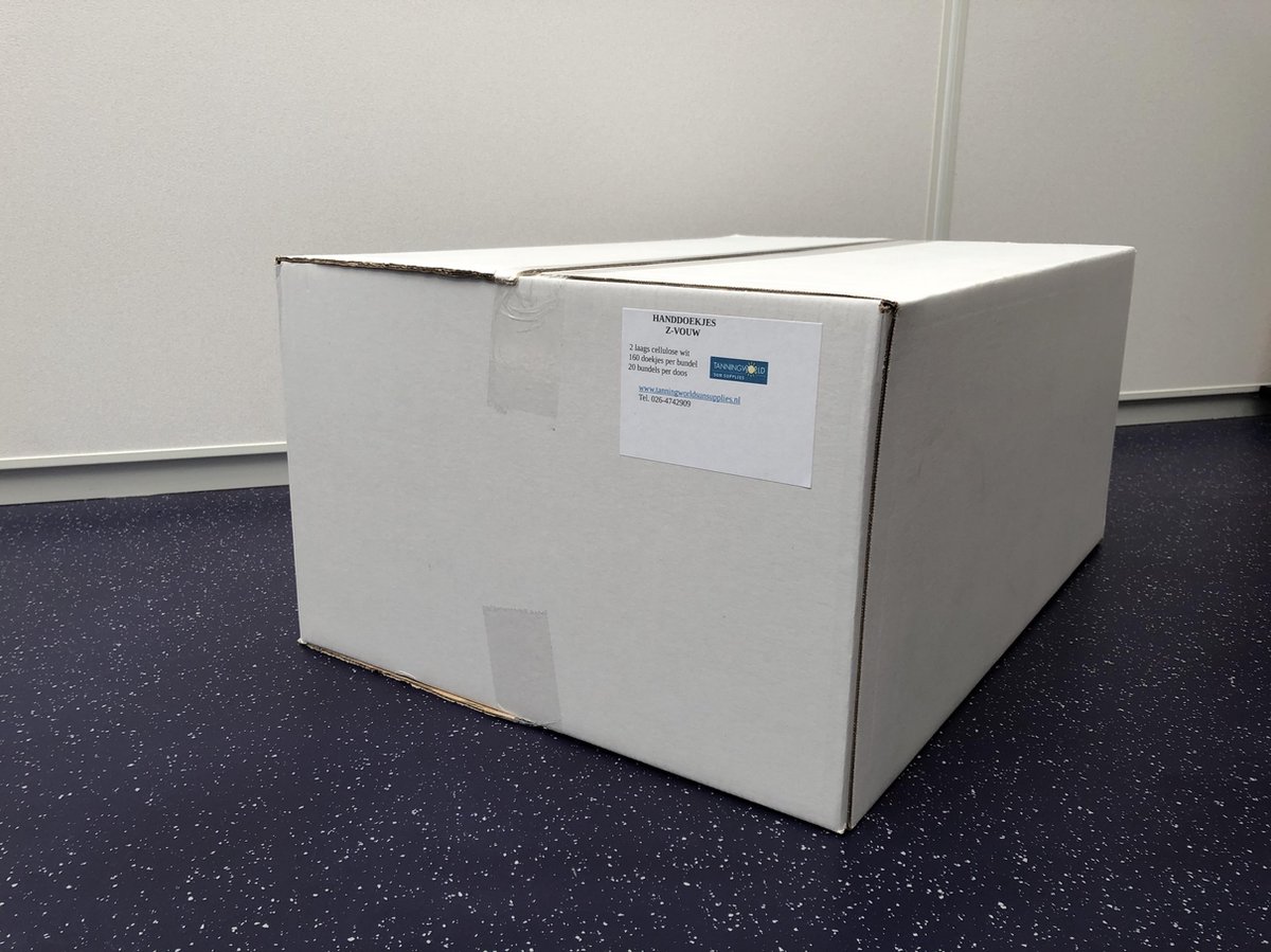Papieren handdoekjes Z vouw 2 laags 3200 stuks