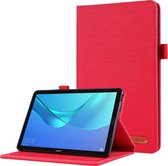 Case2go - Tablet hoes geschikt voor Huawei M5 Lite 8.0 - Book Case met Soft TPU houder - Rood
