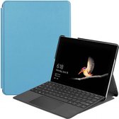 Microsoft Surface Go Tri-Fold Book Case Licht Blauw