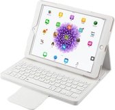 iPad 9.7 (2017/2018) Case - Bluetooth toetsenbord hoes - QWERTY layout - Magneetsluiting - Sleep/Wake-up functie - Wit