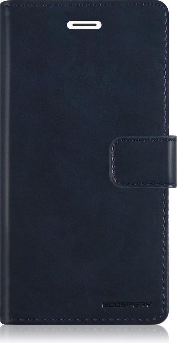 Hoesje geschikt voor Samsung Galaxy A8 Pus (2018) - blue moon diary wallet case - donker blauw