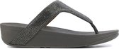 Fitflop™ Vrouwen Textiel  80005056 /  Teenslipper - Lottie Toe Crysta - Grijs - Maat 38