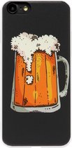 ADEL Siliconen Back Cover Softcase Hoesje Geschikt voor iPhone 6(S) Plus - Bier Pils