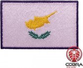 Vlag Cyprus  geborduurde patch embleem | Strijkpatch embleemes | Military Airsoft