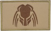 Predator bruin Cosplay Geborduurde Film patch embleem met klittenband