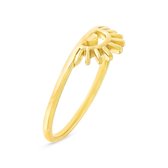 Twice As Nice Ring in 18kt verguld zilver, zonmotief 50
