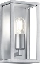 LED Tuinverlichting - Tuinlamp - Trion Garinola - Wand - E27 Fitting - Mat Grijs - Aluminium - BES LED