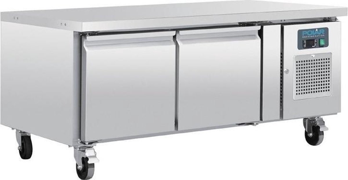 Polar Gekoelde Onderkast 2-Deurs - GN 1/1 - 214L - Geforceerd DA462 - Horeca & Professioneel