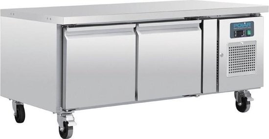 Polar Gekoelde Onderkast 2-Deurs - GN 1/1 - 214L - Geforceerd DA462 - Horeca & Professioneel