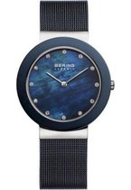 BERING 11435-387 - Horloge - Staal - Blauw - 35 mm