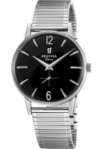 Festina F20250-4 Vintage - Horloge - Staal - Zilverkleurig - Ø 36 mm