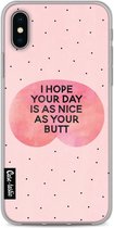 Casetastic Apple iPhone X / iPhone XS Hoesje - Softcover Hoesje met Design - Nice Butt Print