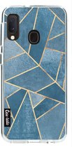 Casetastic Samsung Galaxy A20e (2019) Hoesje - Softcover Hoesje met Design - Dusk Blue Stone Print