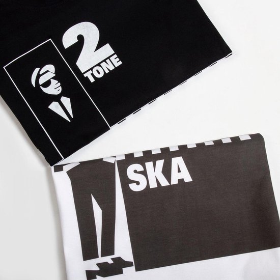 2 Tone Ska T-Shirt - Zwart