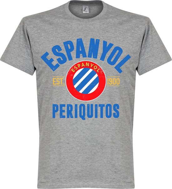 Espanyol Established T-Shirt - Grijs - XXL