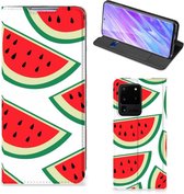 Geschikt voor Samsung Galaxy S20 Ultra Flip Style Cover Watermelons