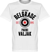 Partizan Belgrado Established T-Shirt - Wit - XS
