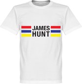 James Hunt Stripes T-Shirt - Wit  - XXXL
