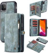 CaseMe Vintage portemonnee hoesje iPhone 11 Blauw