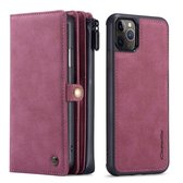 CaseMe Premium Portemonnee Hoesje iPhone 11 Pro - Rood