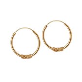 Goud Plated Bali Jangan Hoops