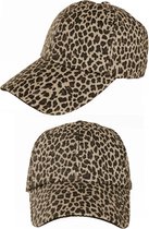 Baseballcap panter glitter goud