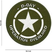 Embleem D-Day Allied Star stof