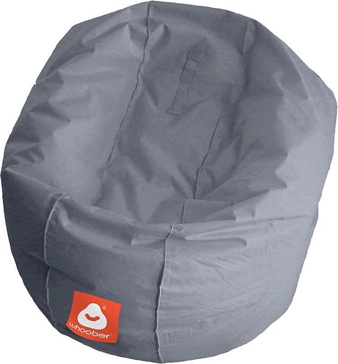 Whoober ronde zitzak Ibiza M outdoor grijs - Wasbaar - Voor binnen en buiten