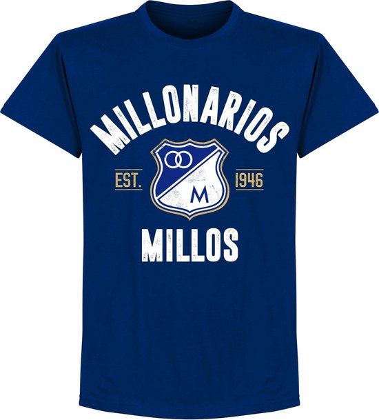 Millonarios Established T-Shirt - Navy Blauw - L