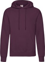 Fruit of the Loom capuchon sweater bordeaux rood voor volwassenen - Classic Hooded Sweat - Hoodie - Heren kleding M (EU 50)