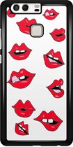 Huawei P9 hoesje - Kisses - Zwart