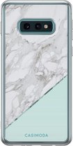 Samsung S10e hoesje siliconen - Marmer mint | Samsung Galaxy S10e case | mint | TPU backcover transparant