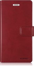 Samsung Galaxy A50 hoes - Blue Moon Diary Wallet Case - Donker Rood