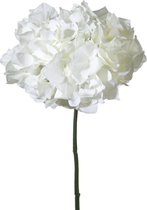 Viv! Home Luxuries Hortensia - zijden bloem - wit - 48cm - topkwaliteit