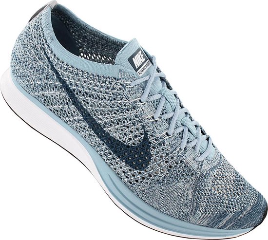 Nike Flyknit Racer - Macaroon Pack - Heren Sneakers Sportschoenen Schoenen  Blauw | bol.com