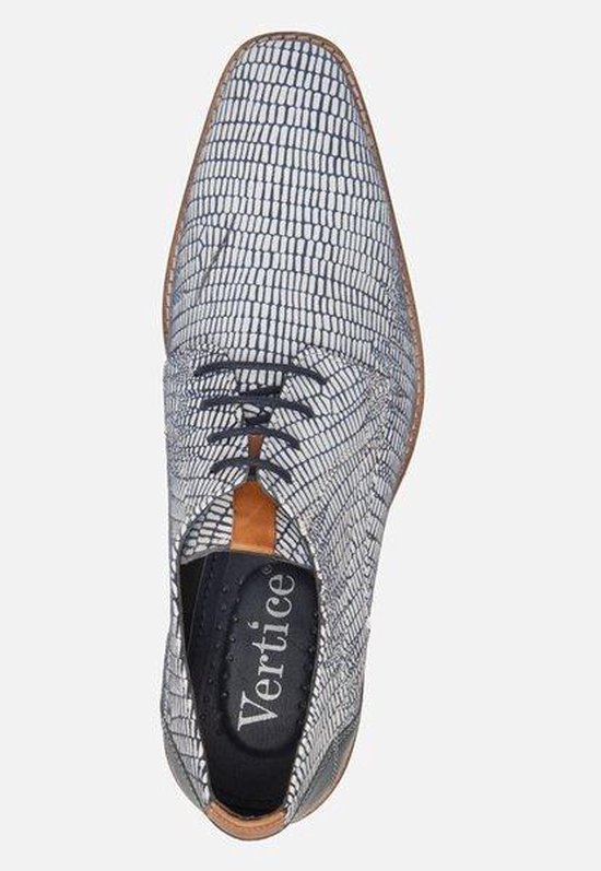 Vertice Veterschoenen blauw/wit - Maat 42 | bol.com