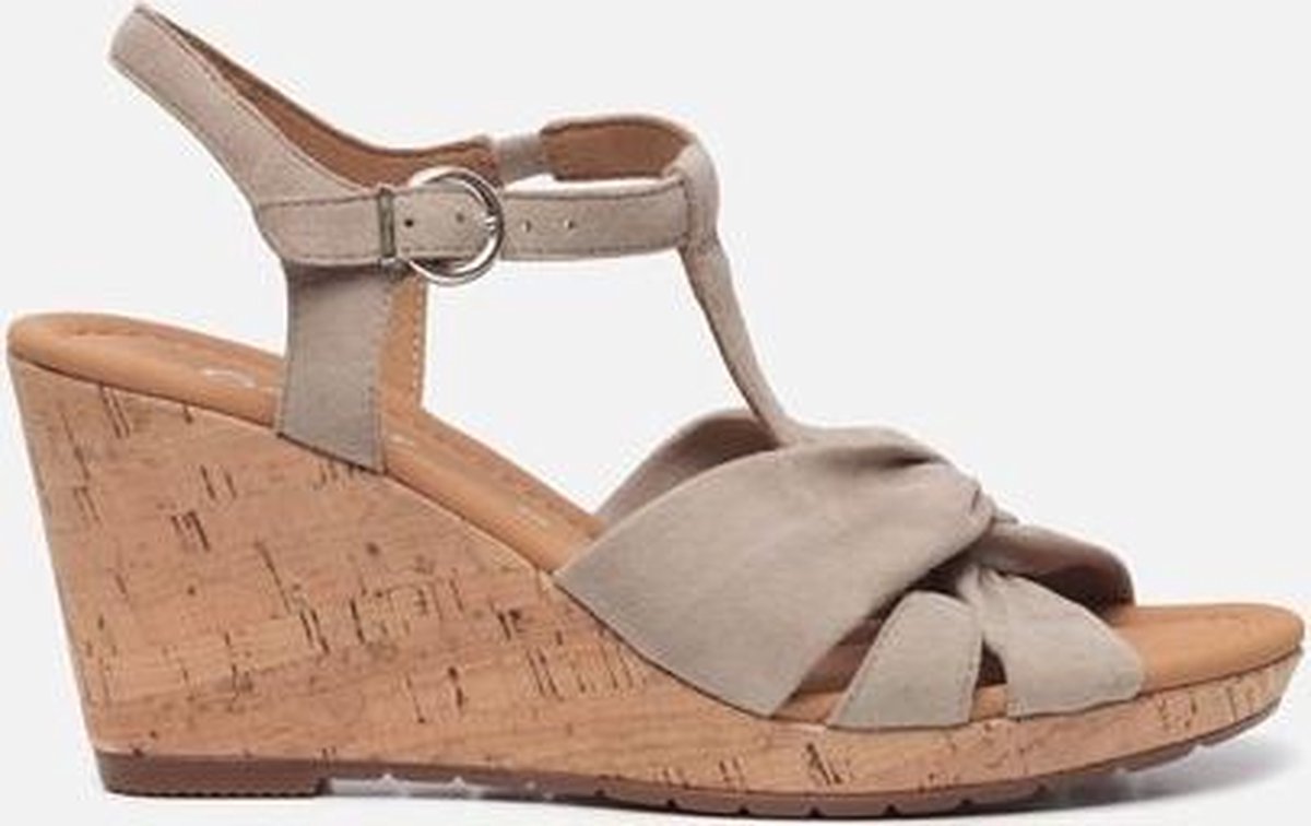 Gabor Comfort sandalen met sleehak grijs - Maat 36 | bol.com