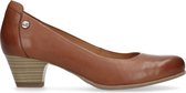 No Stress - Dames - Cognac bruine pump met lage hak - Maat 41