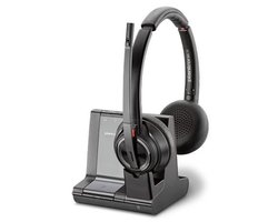 Plantronics Savi W8220/A, UC Duo Headset Zwart