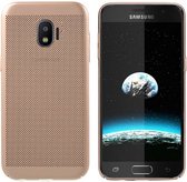 Hoes Mesh Holes voor Samsung J2 Pro 2018 Goud