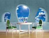 Blue Sky View Modern Photo Wallcovering